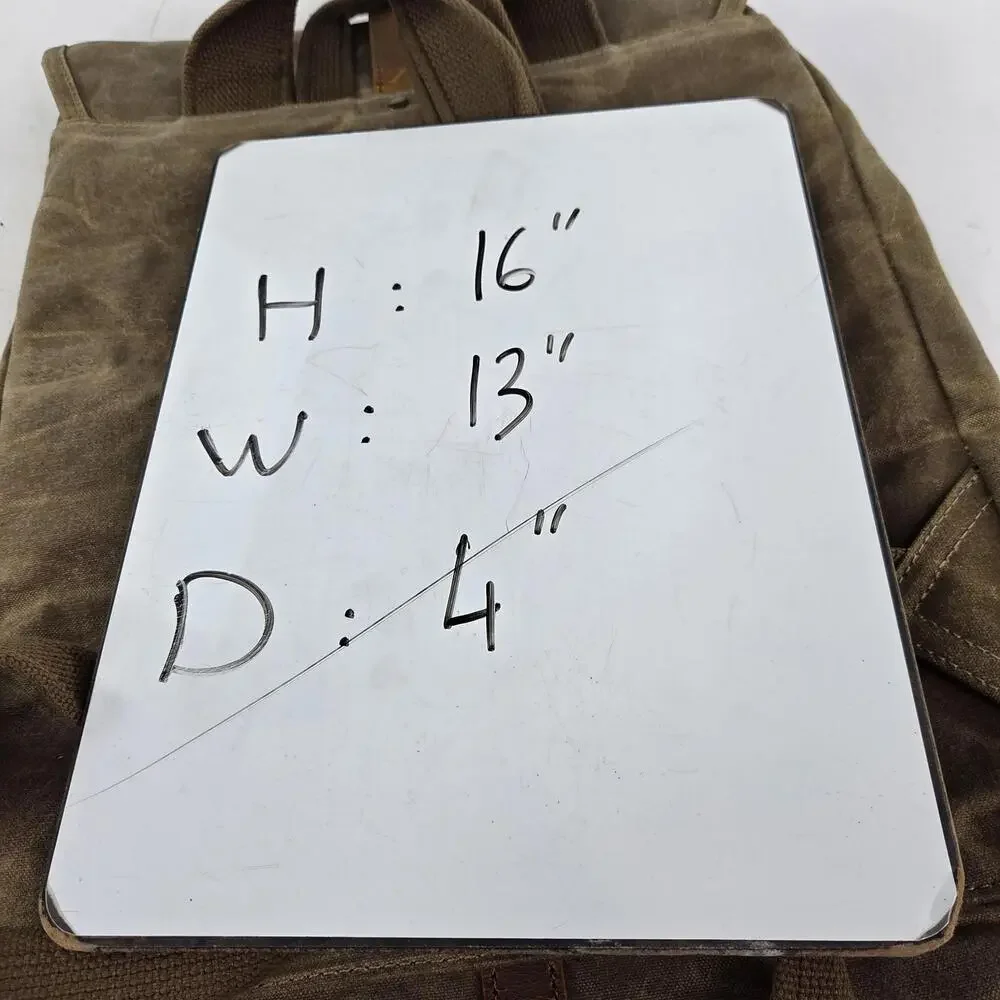 Solstice Oil Waxed Canvas Backpack Rucksack Brown Travel Outdoor Backpacks Bag - Picture 8 of 14